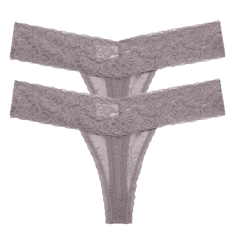 2 PCS/Set Lace Thongs