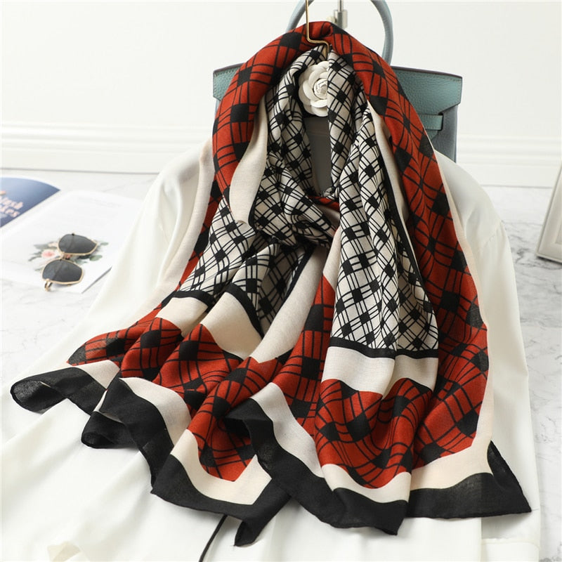 180*90cm New Design Fashion Print Scarf