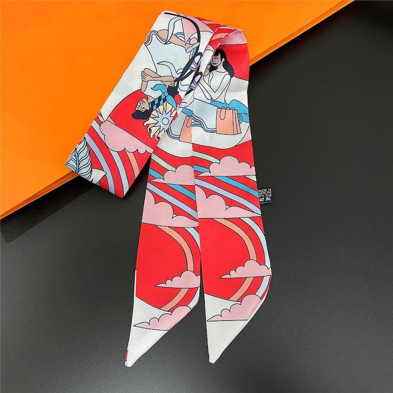 88*5cm Luxury Silk Skinny Handkerchief