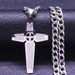 Jesus Stainless Steel Cross Necklace