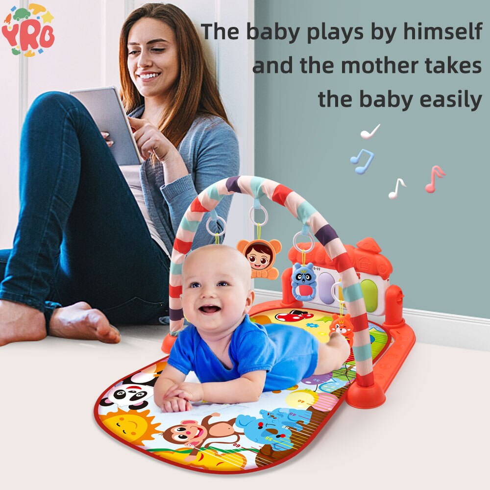 Baby Playmate Music Rack With Piano Keyboard Puzzle Carpet