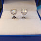 D Color 2-4CT Moissanite  Stud Earrings