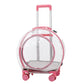 Pet Dog Cat Trolley Breathable  Suitcase  with Wheels