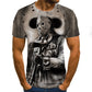 3D Printing Dark Evil Clown Pattern T-Shirts