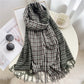 200*65cm Luxury Plaid Cashmere Long Pashmina Scarf