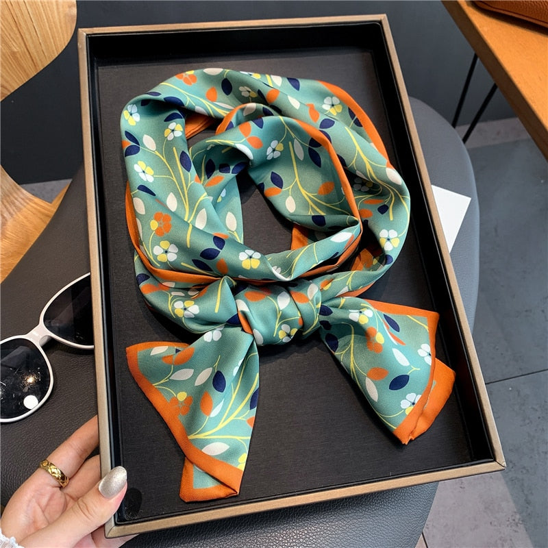 17*150cm Long Horse Silk Scarf