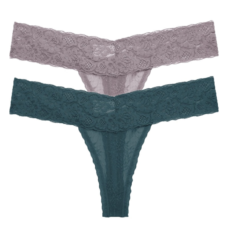 2 PCS/Set Lace Thongs