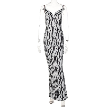 Hugcitar Zebra Print Elegant Outfit