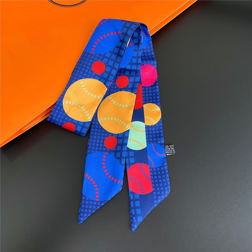 88*5cm Luxury Silk Skinny Handkerchief