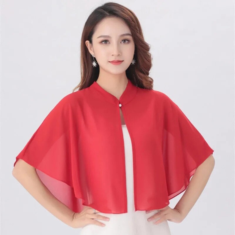 Thin Coat Summer Chiffon Shawl