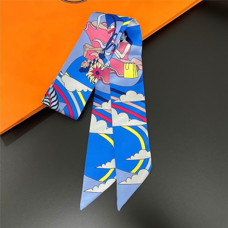 88*5cm Luxury Silk Skinny Handkerchief