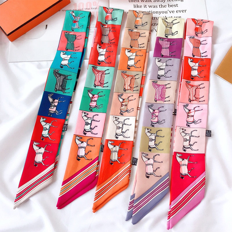 88*5cm Luxury Silk Skinny Handkerchief