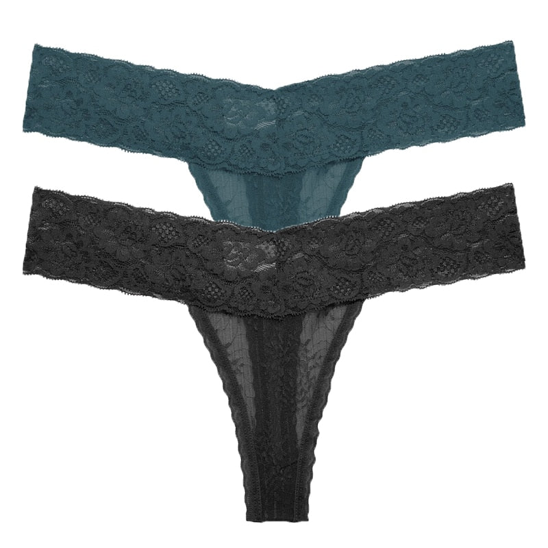 2 PCS/Set Lace Thongs