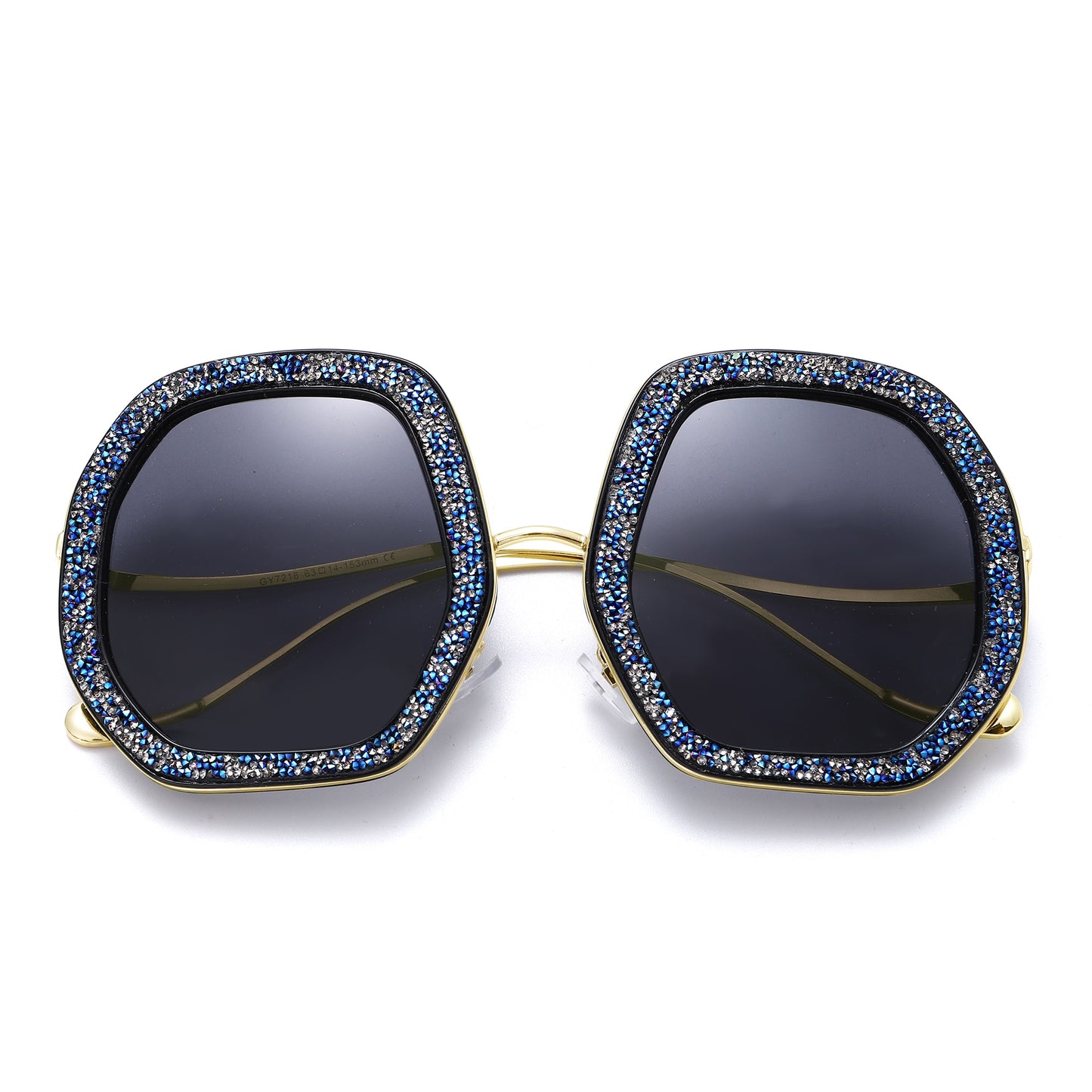 Oversized Luxury Diamond with Shiny Crystal Sunglasses