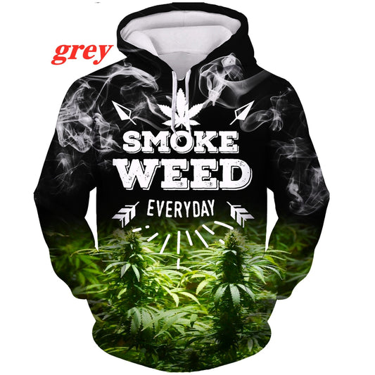 3D Weeds Hoodie Printing Sweatshirts