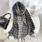 200*65cm Luxury Plaid Cashmere Long Pashmina Scarf