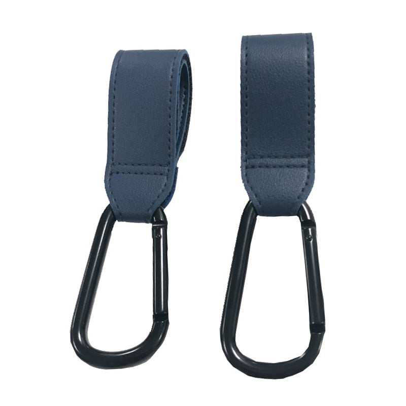 1/2pcs PU Leather Baby Bag Stroller Hook