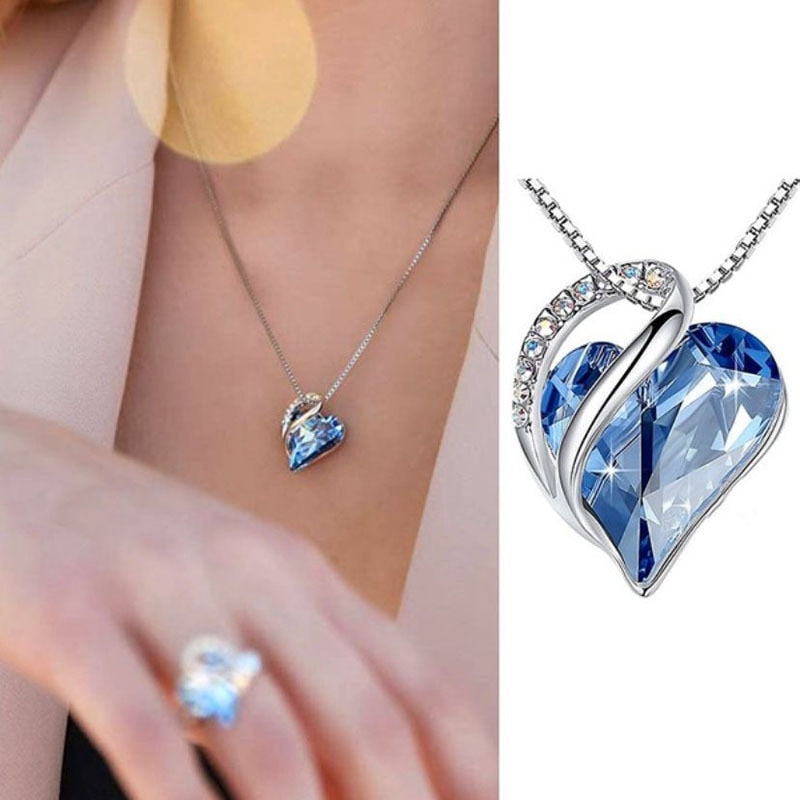 Gorgeous Ocean Heart Necklace