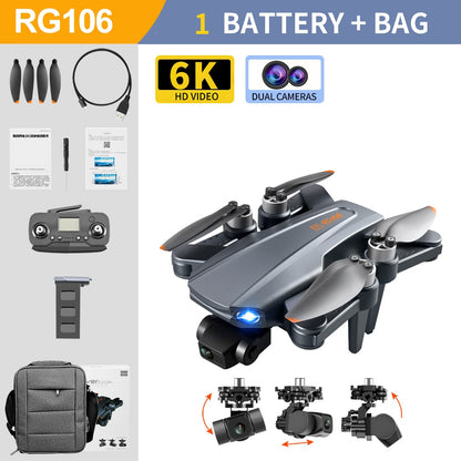 RG106 MAX GPS 6K Professional Dual HD Camera with 3-Axis Gimbal FPV Obstacle Avoidance Drone