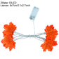 Autumn Maple Leaves Pumpkin Garland Led