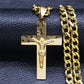 Jesus Stainless Steel Cross Necklace