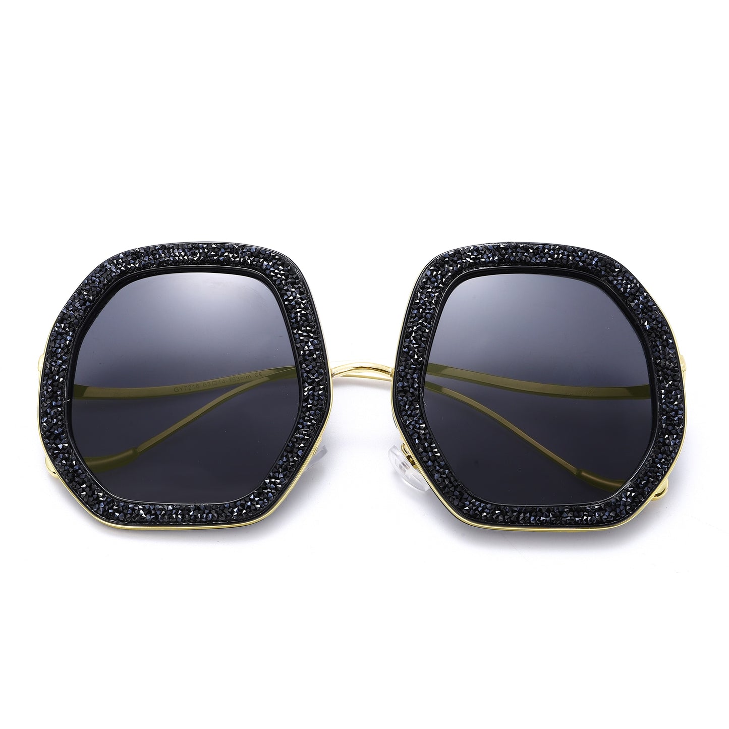 Oversized Luxury Diamond with Shiny Crystal Sunglasses