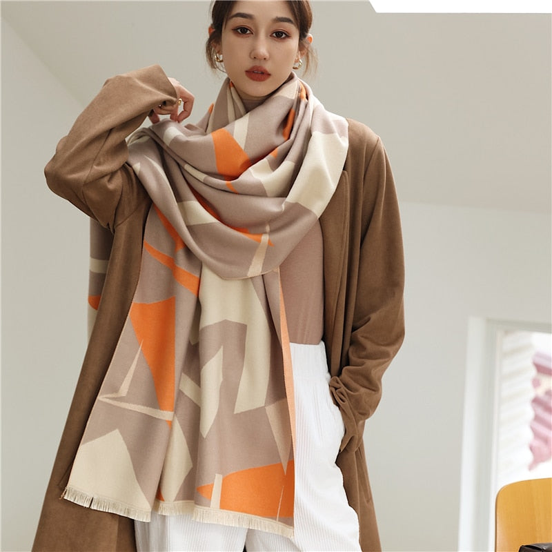 190x65cm, 69 Varieties New Winter Iron Tower imitation Cashmere Scarf