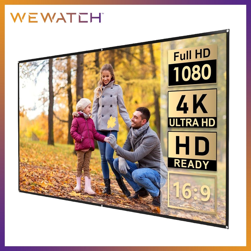 WEWATCH PS7 120 inch Optical Layer 16:9 Screen Reflective Foldable Projector Screen