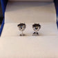 D Color 2-4CT Moissanite  Stud Earrings