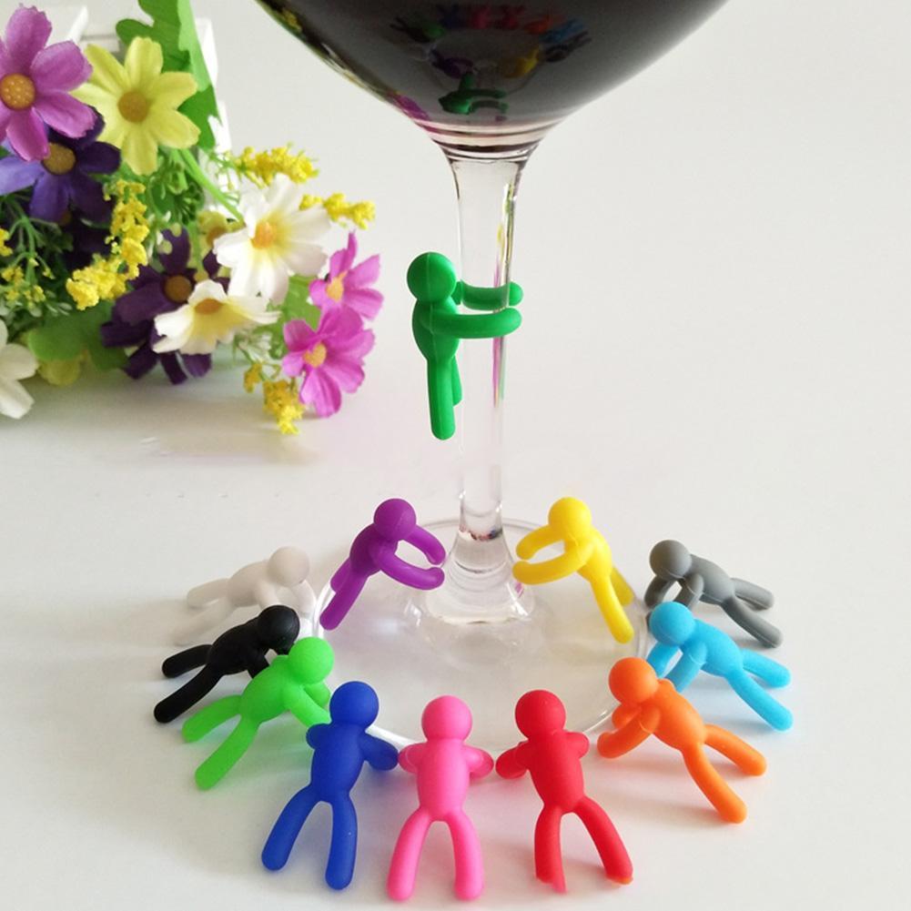 6pcs Silicone Wine Glass Marker