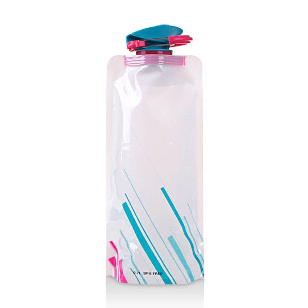 700mL Reusable Sports Travel Collapsible Bottle