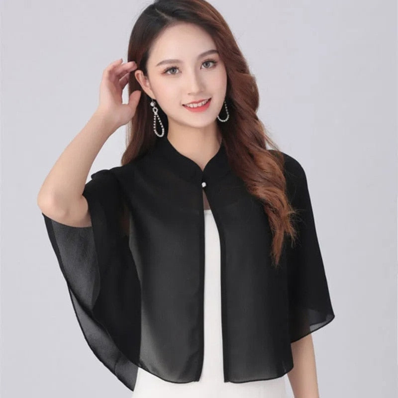 Thin Coat Summer Chiffon Shawl