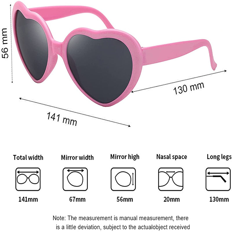 Watch The Lights Change To Heart Shape Shades Glasses