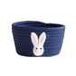 Cartoon Animals Hand Woven Storage Basket Kids Toys