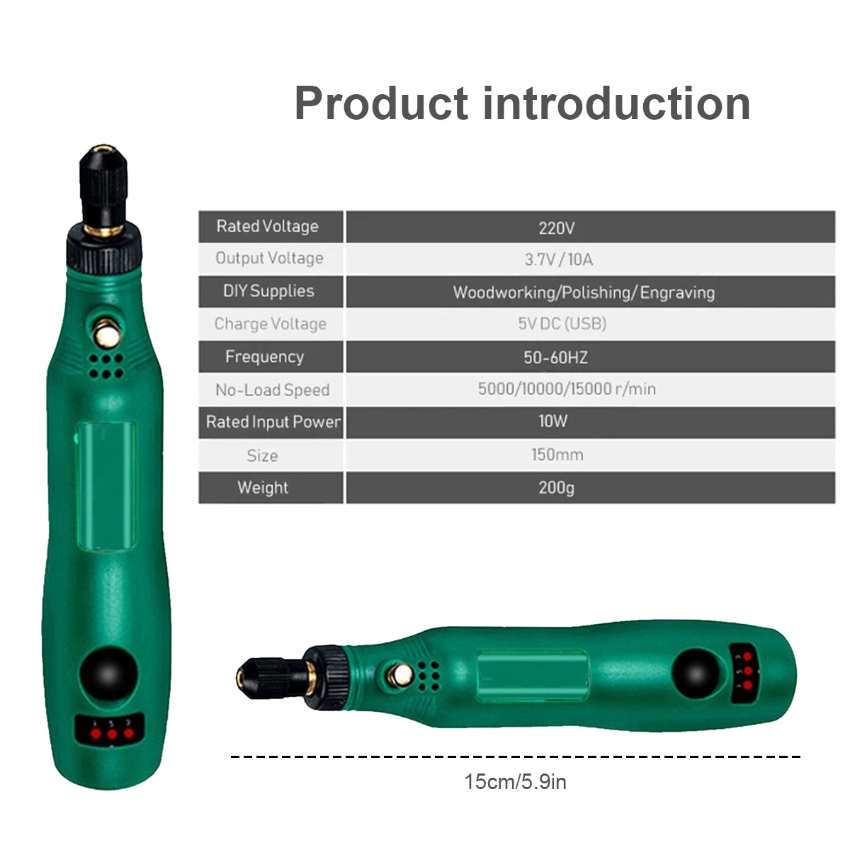 USB Mini Electric Cordless Drill Tool