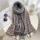 200*65cm Luxury Plaid Cashmere Long Pashmina Scarf