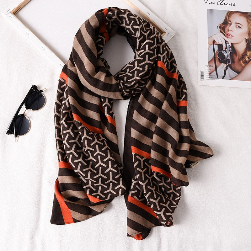 180*90cm New Design Fashion Print Scarf