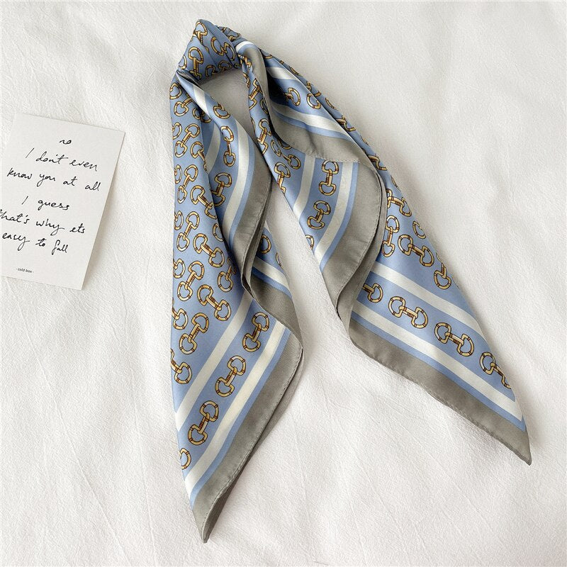 70*70cm 2022 Luxury Square Satin Scarf