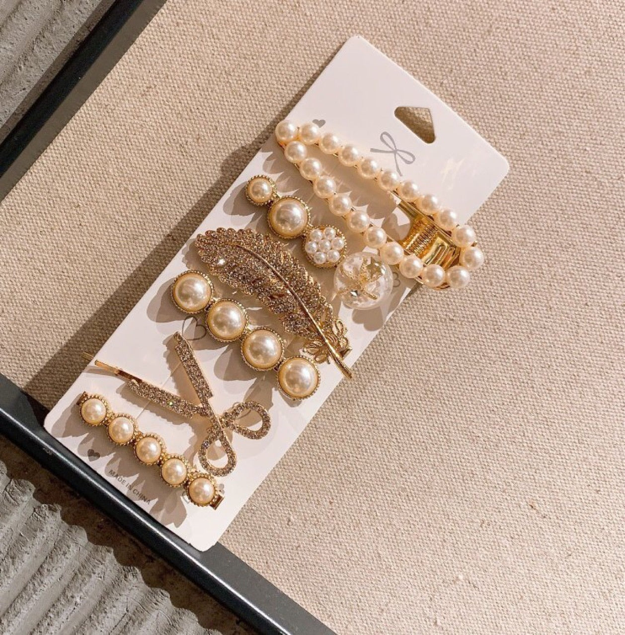 Handmade Pearls Hair Clips