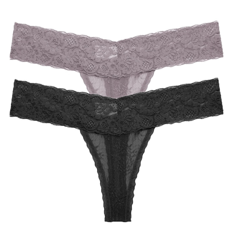 2 PCS/Set Lace Thongs