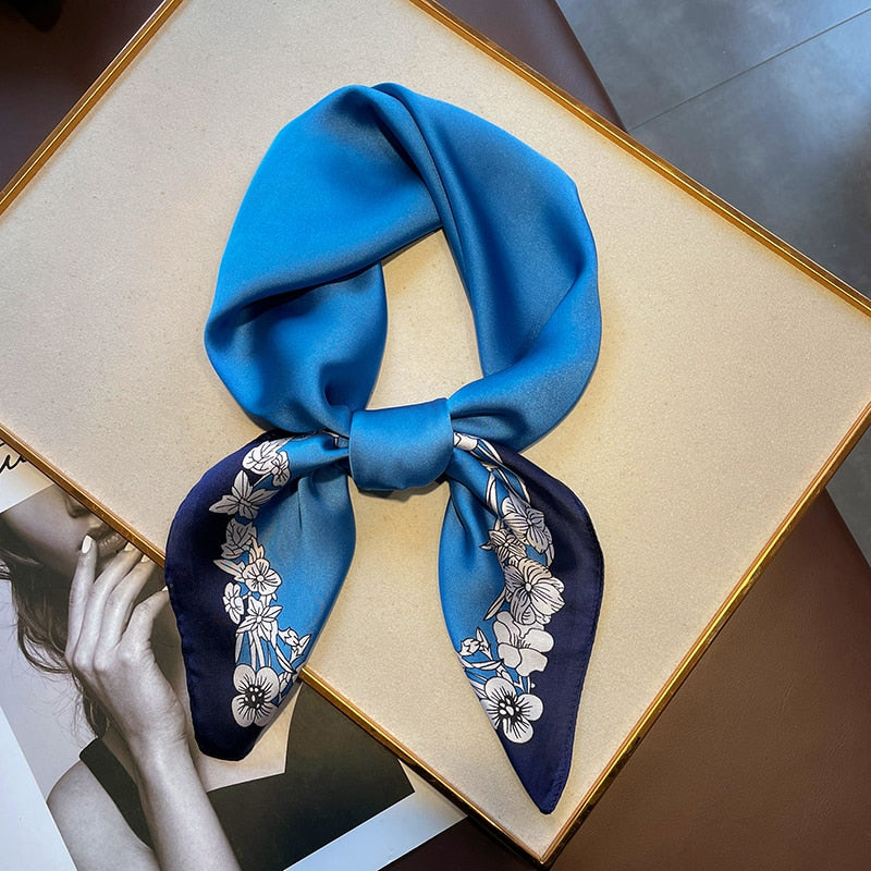 70*70cm 2022 Luxury Square Satin Scarf