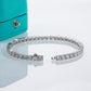 11.7-14.4 Carats 4mm D Color Moissanite Tennis Bracelet, GRA