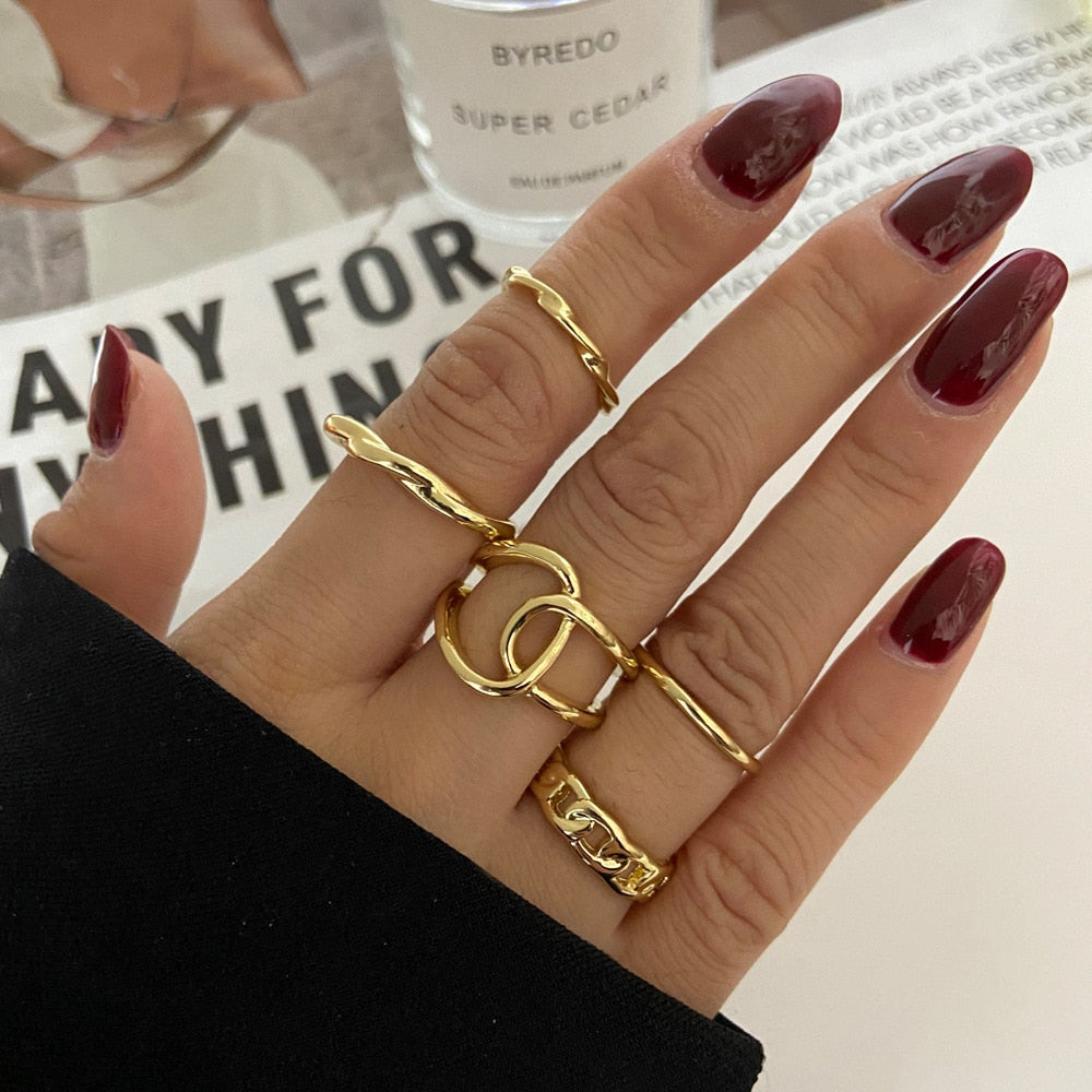 7pcs Fashion Rings for the Queen of Sheba