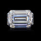 Emerald Cut D Color VVS1 Moissanite, GRA