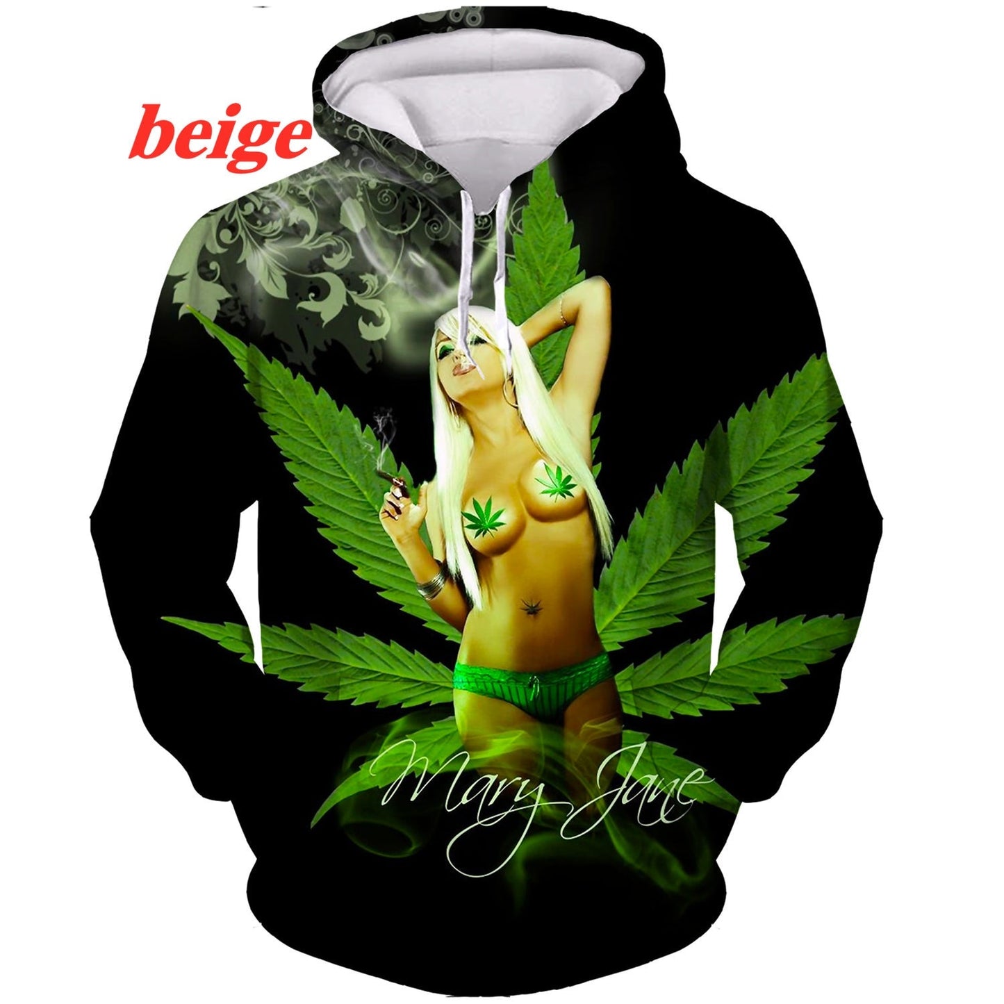 3D Weeds Hoodie Printing Sweatshirts