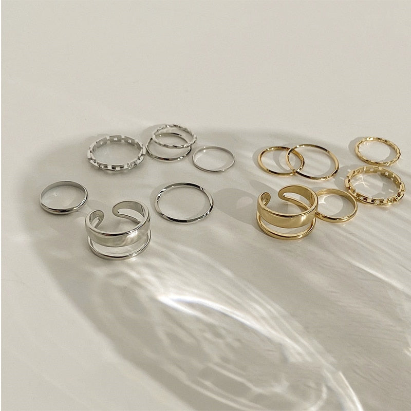 7pcs Fashion Rings for the Queen of Sheba