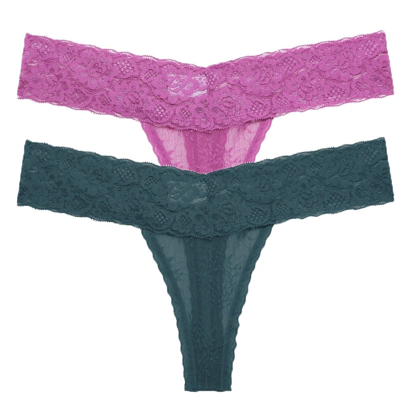 2 PCS/Set Lace Thongs