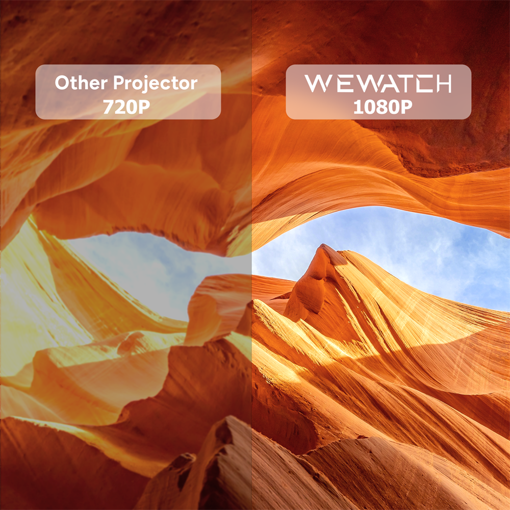 WEWATCH V30 Portable HD 1080P - The fantasy of the projectors and at a funny price