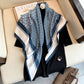 90*90cm Luxury Brand Colorful Twill Print Square Scarf