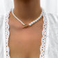 Vintage Baroque Pearl Heart Necklaces